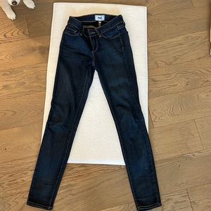 Dark blue Paige jeans. Size 24
